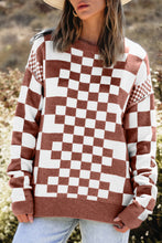 Load image into Gallery viewer, Amber Checkered Sweater
