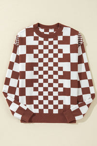 Amber Checkered Sweater