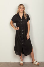 Load image into Gallery viewer, River Buttonup Maxi dress
