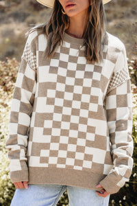 Amber Checkered Sweater