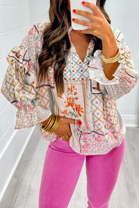 Carol Floral Patch Top