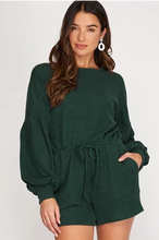 Load image into Gallery viewer, Mia Puff Sleeve Romper
