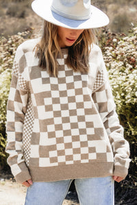 Amber Checkered Sweater