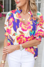 Load image into Gallery viewer, Karen Floral Bubble Sleeve Top
