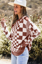 Load image into Gallery viewer, Amber Checkered Sweater
