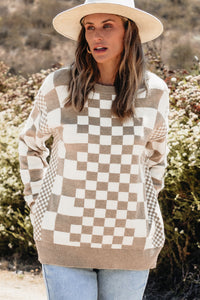 Amber Checkered Sweater