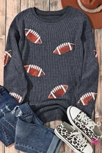 Load image into Gallery viewer, Football Sequin Sweatshirt D
