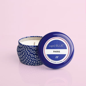 CAPRI BLUE PARIS SIGNATURE BLUE MINI TIN, 3 OZ