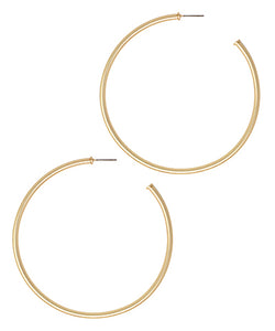 Haley Silver Hoops