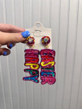 Load image into Gallery viewer, Beaded Happy Easter Earrings
