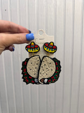 Load image into Gallery viewer, Beaded Taco Earrings
