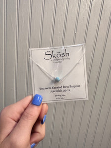 Skosh  You were Created for a Purpose Mint Gold Chain