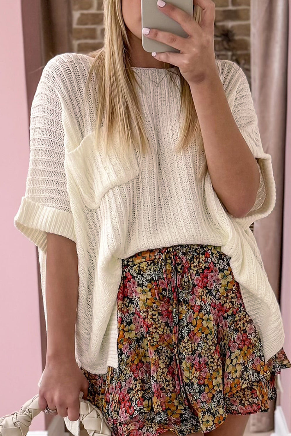 Kathryn Knit Sweater Tee