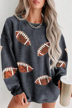 Load image into Gallery viewer, Football Sequin Sweatshirt D
