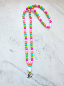 Popsicle Fully Beaded Lanyard