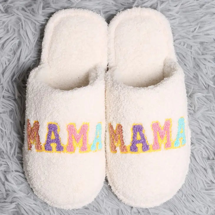 MAMA Lettered Slippers