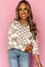 Load image into Gallery viewer, Amber Checkered Sweater
