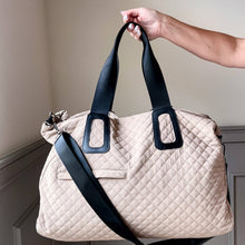 Load image into Gallery viewer, Quilted Weekender In Off White Or Beige
