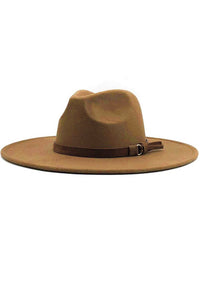 Wide Brim Felt Hat Congac