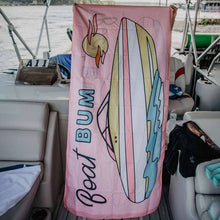 Load image into Gallery viewer, Boat Bum Quick Dry Beach Towels
