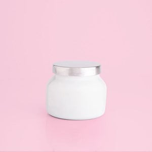 CAPRI BLUE VOLCANO WHITE SIGNATURE PETITE JAR, 8 OZ