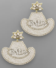 Load image into Gallery viewer, Beaded Cowgirl Bride Earrings
