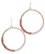 Load image into Gallery viewer, Beaded Hoop Earrings
