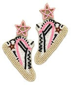 Load image into Gallery viewer, Beaded Sneaker Earrings
