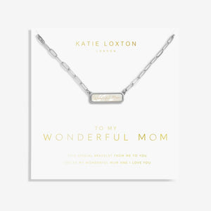 My Moments 'To My Wonderful Mom' Necklace