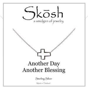 Skosh Floating Cross Silver